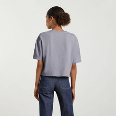 The Vintage Henley Hemp Tee | Lilac Grey