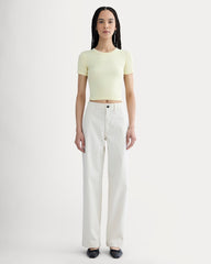 The '90s Rib Tee | Light Yellow