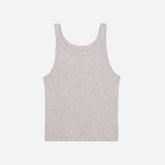 The Pima Micro-Rib Short Tank | Heathered Grey