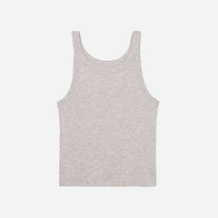The Pima Micro-Rib Short Tank | Heathered Grey
