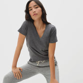 The Organic Cotton V-Neck | Charcoal