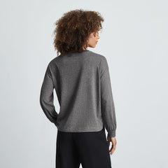 The Organic Cotton Long-Sleeve Tee | Charcoal