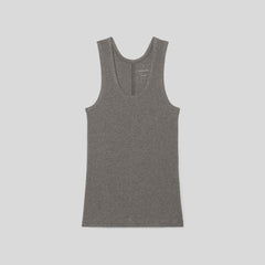 The Luxe Rib Tank | Heathered Fatigue