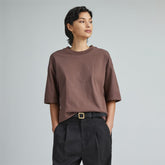 The Premium Weight Relaxed Tee | Chocolate Brown