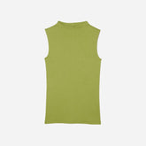 The Pima Micro-Rib Funnel-Neck Tank | Pepper