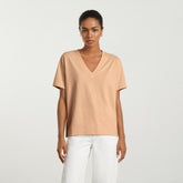 The Vintage V-Neck Hemp Tee | Hazelnut