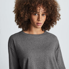 The Organic Cotton Long-Sleeve Tee | Charcoal