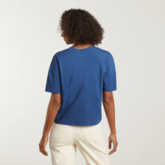 The Organic Cotton Slouchy V-Neck | Deep Blue