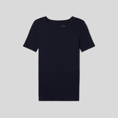 The Luxe Rib Crew | Navy