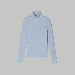 The Luxe Micro-Rib Turtleneck | Mist