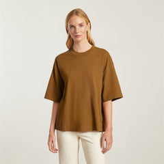 The Premium Weight Relaxed Tee | Tawny Brown