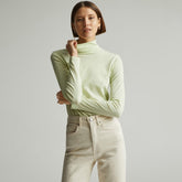 The Organic Cotton Turtleneck | Seafoam Green