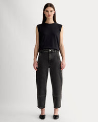 The Utility Barrel Pant | Washed Black | Regular