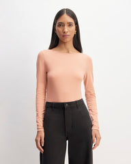 The Supima® Form Scoop-Back Tee | Blush Pink