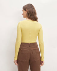 The Luxe Rib Long-Sleeve Crew | Raffia