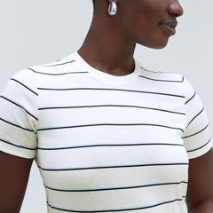 The Organic Cotton Crew Tee | Navy / White