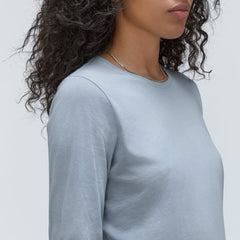 The Organic Cotton Long-Sleeve Crew | Mist