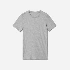 The Organic Cotton Crew Tee | Heathered Grey