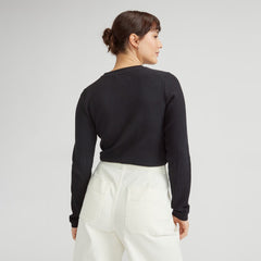 The Organic Cotton Waffle Tee | Black