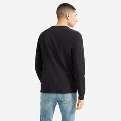 The Premium-Weight Long-Sleeve Crew | Uniform | Black