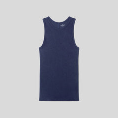 The Luxe Rib Racerback Tank | Navy