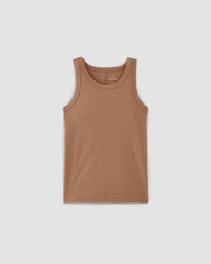 The Tank in Essential Cotton | Carob Brown