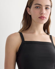 The Essential Square-Neck Tank | Black