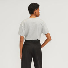 The Organic Cotton Relaxed Pocket Tee | Heather Grey