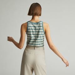 The Tank in Essential Cotton | Green Balsam / Seagrass
