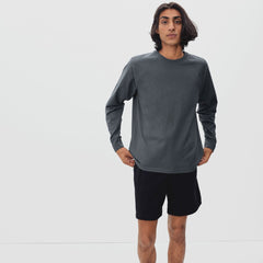 The Premium-Weight Long-Sleeve Crew | Uniform | Slate
