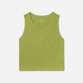 The Premium Weight Cropped Pocket Tank | Pepper