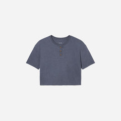 The Vintage Henley Hemp Tee | Atlantic