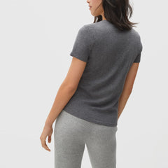 The Organic Cotton V-Neck | Charcoal
