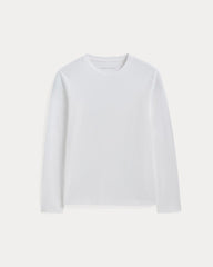 The Essential Organic Long-Sleeve Tee | White