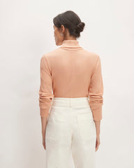 The Luxe Rib Turtleneck | Blush Pink