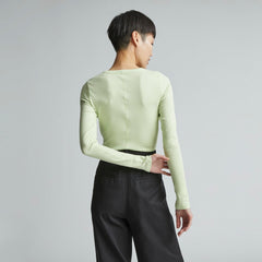 The Luxe Rib Henley | Seafoam Green