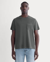 The Essential Organic Garment-Dyed Crew | Black