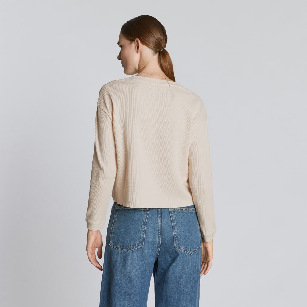 The Organic Cotton Waffle Henley | Brazilian Sand