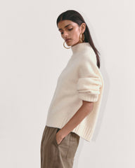 The Cloud Oversized Turtleneck | Bone