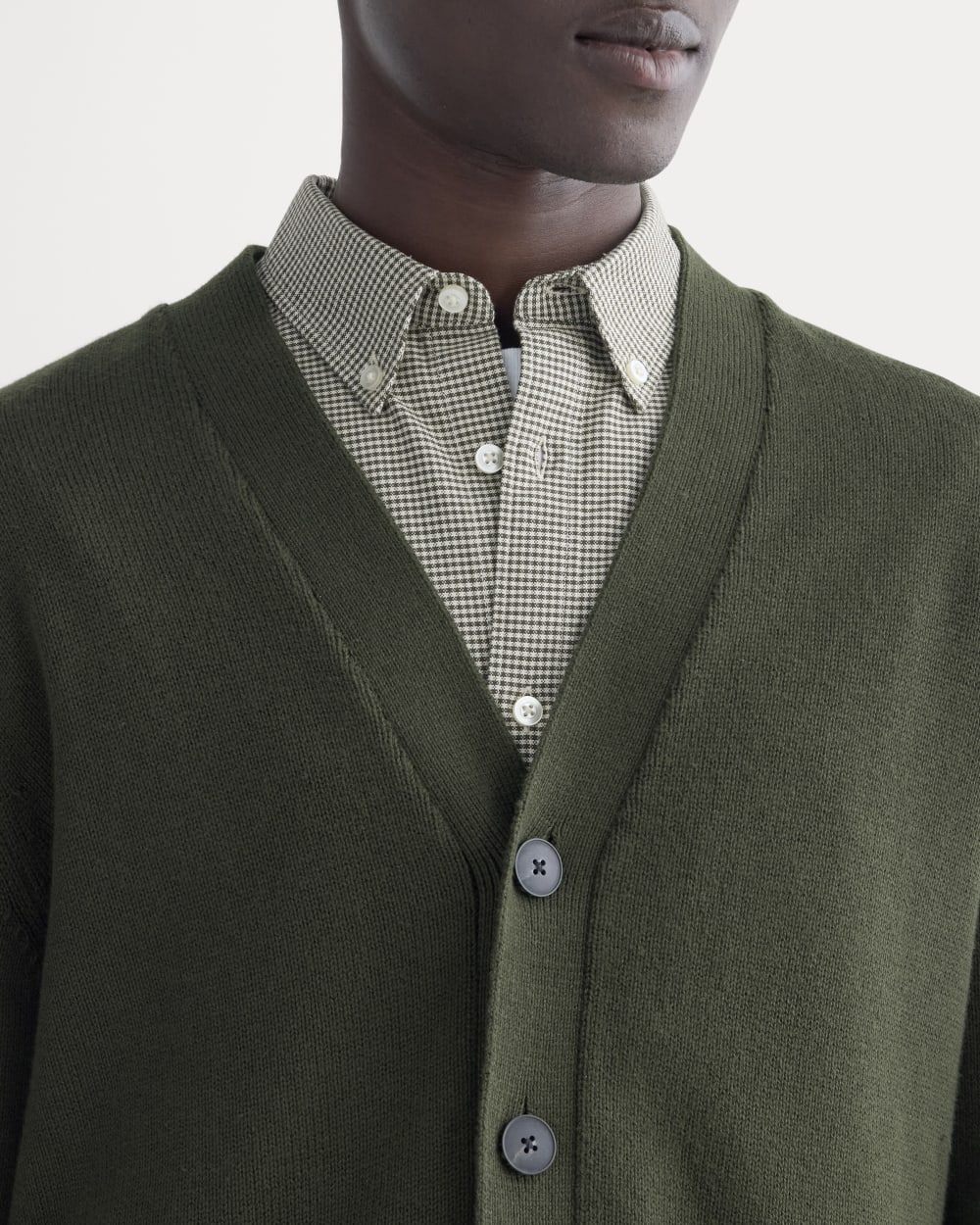 The Classic Cardigan in Everyday Cotton | Dark Green