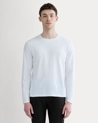 The Essential Organic Long-Sleeve Tee | White