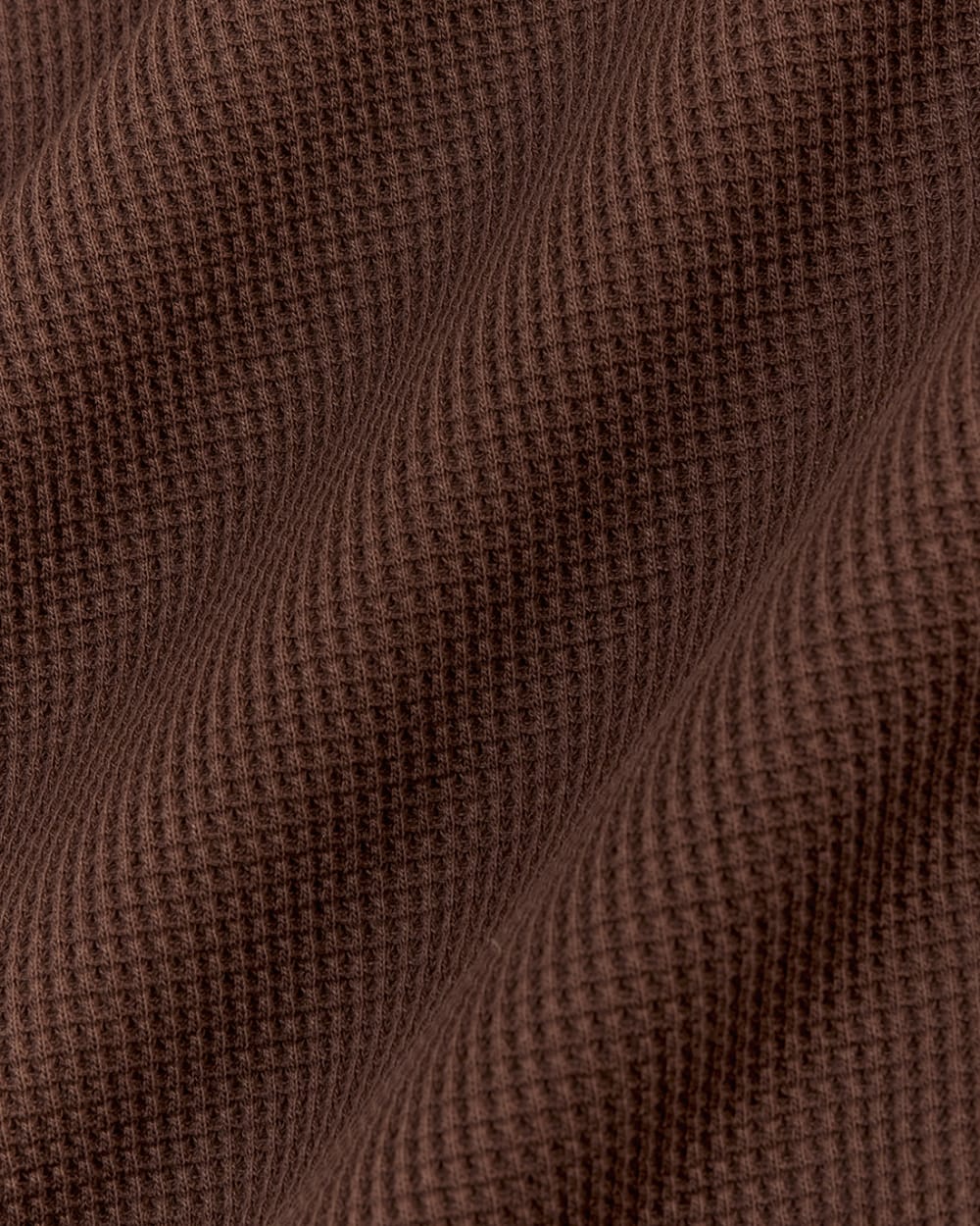 The Waffle Long-Sleeve Crew | Dark Mahogany