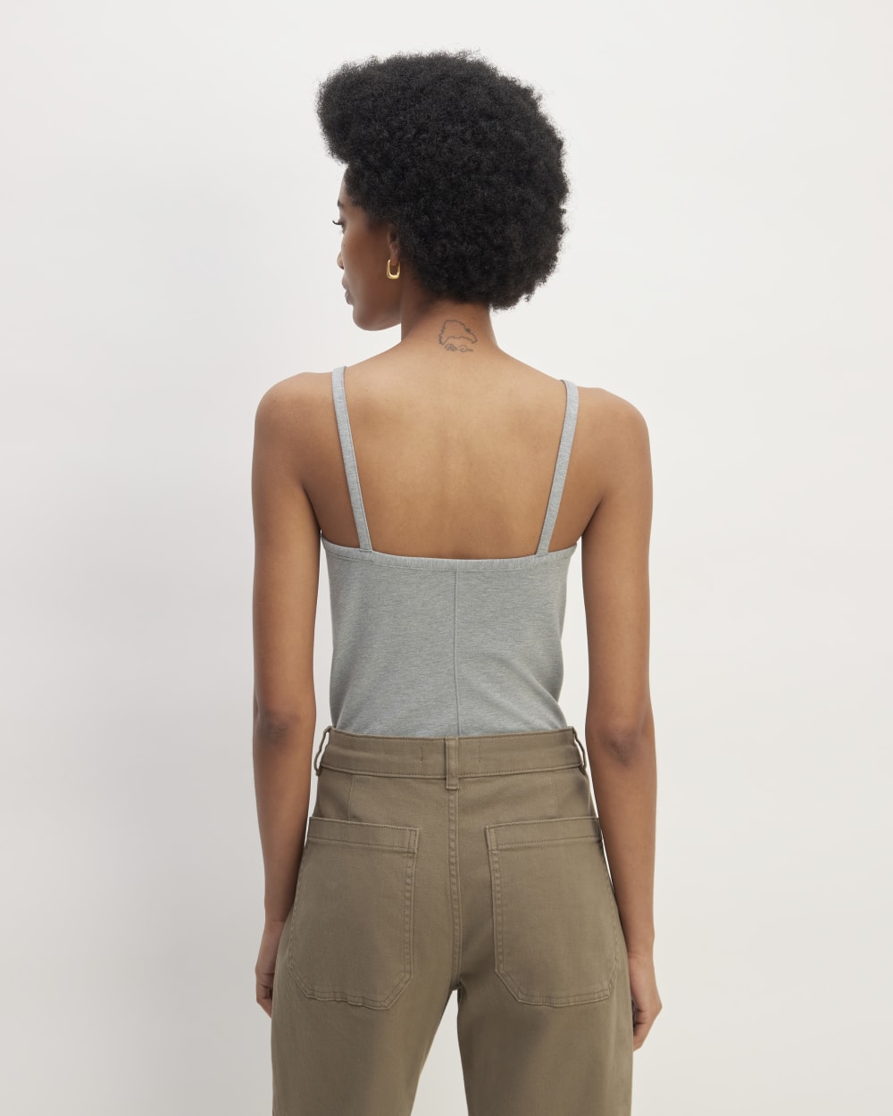 The Supima® Form Spaghetti Strap Cami | Mid Heather Grey