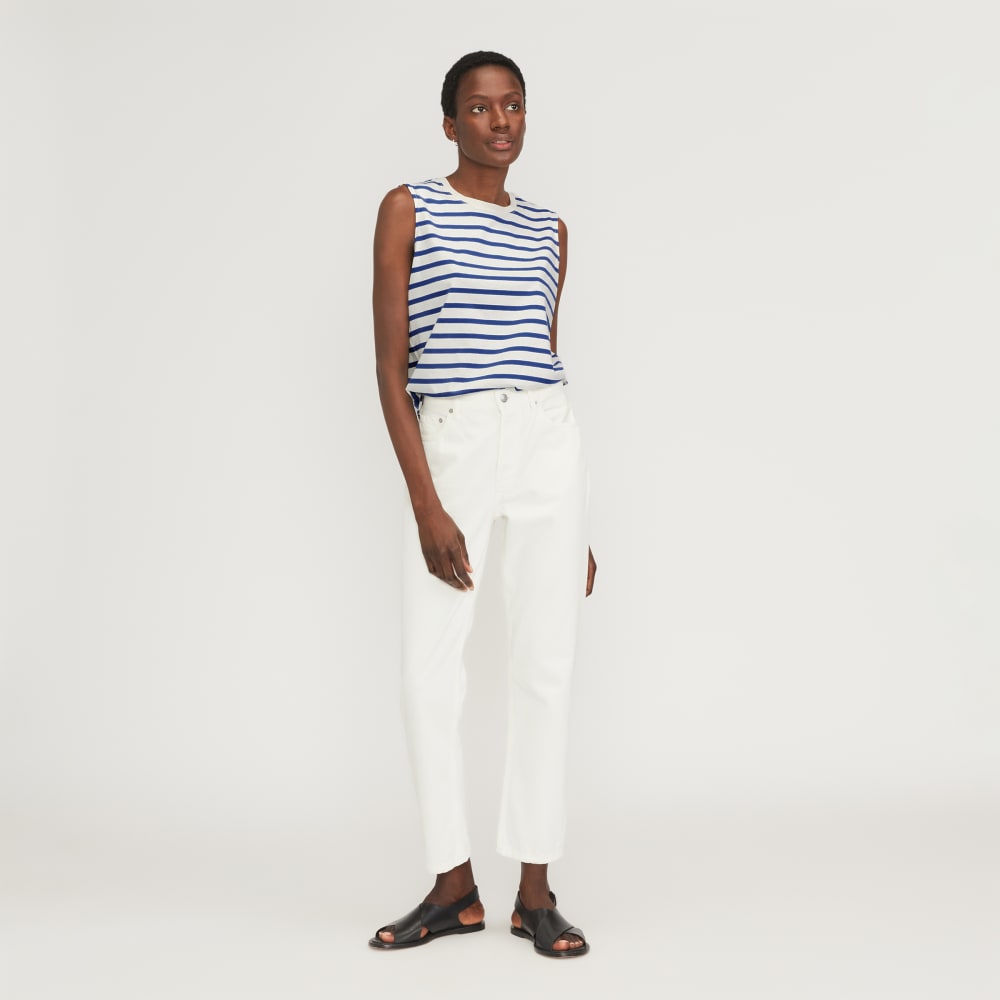 The Mariner Tank | Canvas Tan / Mazarine Blue