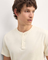 The Essential Organic Garment-Dyed Henley | Parchment