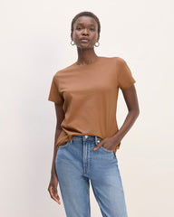 The Slim Crew in Essential Cotton | Carob Brown
