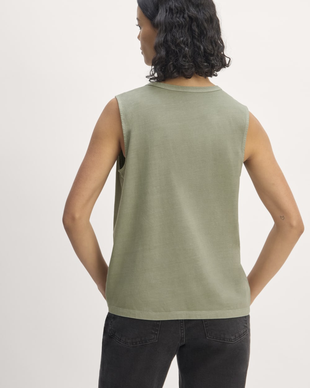 The Boyfriend Tank in Essential Cotton | Seagrass
