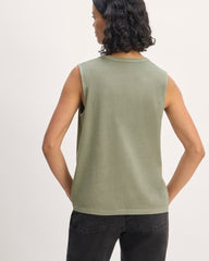 The Boyfriend Tank in Essential Cotton | Seagrass