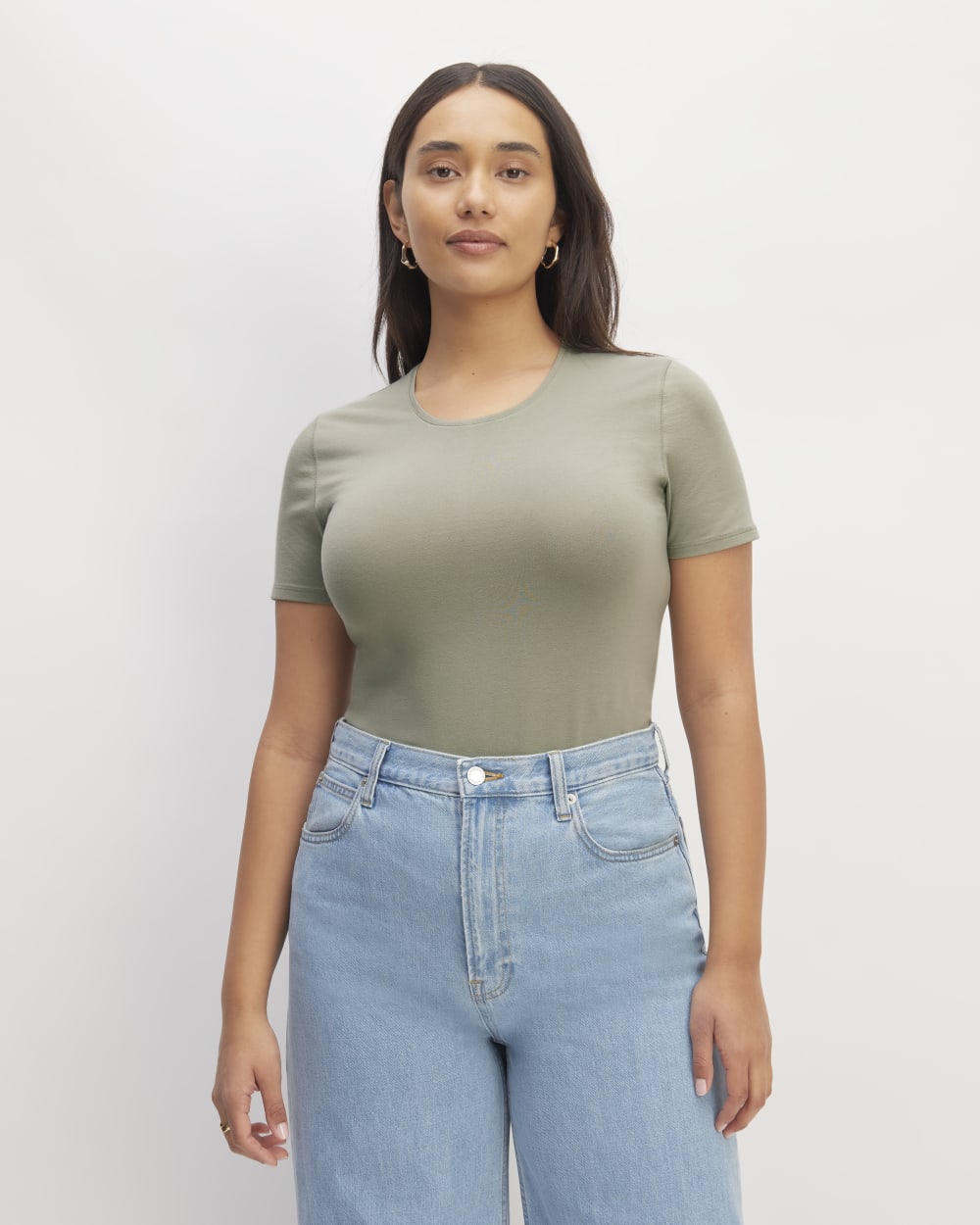 The Supima® Form Crew Neck Tee | Sage Green