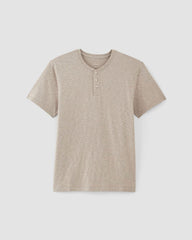 The Cotton Slub Henley | Heather Oatmeal